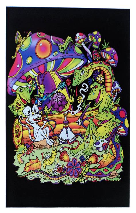 felt black light posters